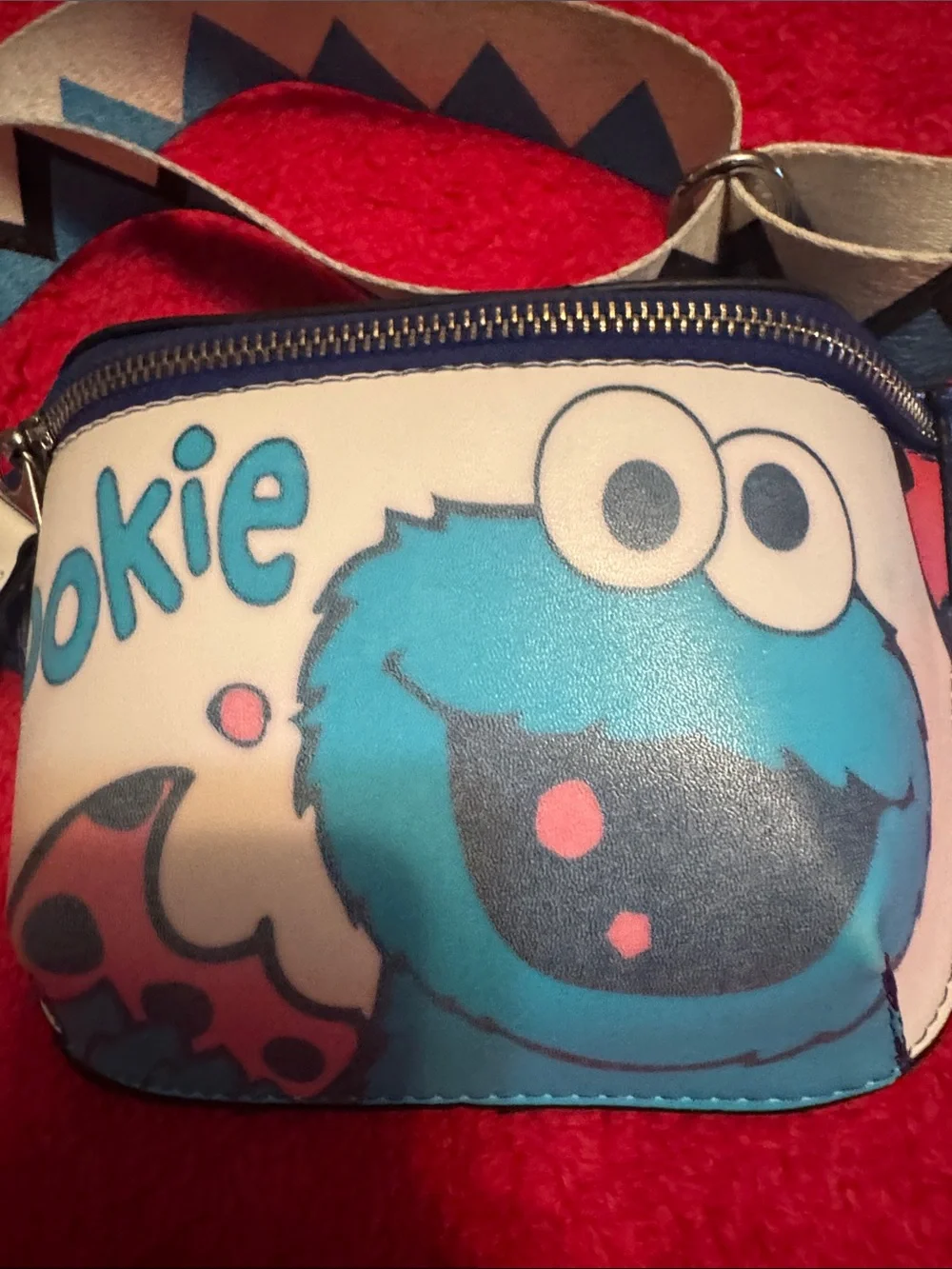 Cookie Monster Blue Kids Fanny Pack Belt Bag